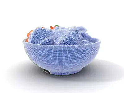 Spicy Chicken Bowl model pack Low-poly 3D model