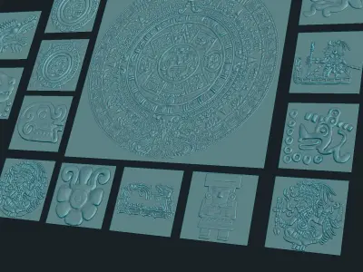 AZTEC ALPHA PACK 3D model