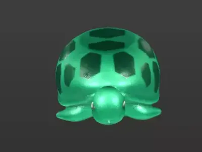 Cute Turtle - 3D Printable Toy Figure  3D print model
