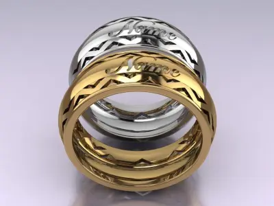 ring set 18 collection1 3D print model