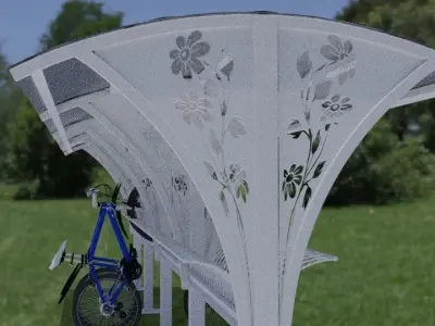 Luxury Bicicle Suport 3D model