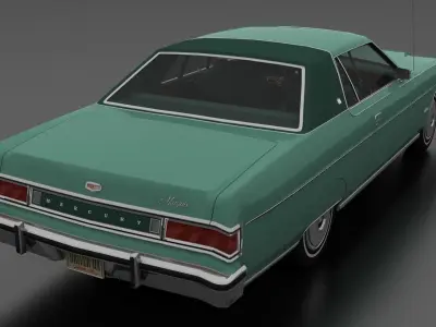 Marquis 2dr 1975 Low-poly 3D model