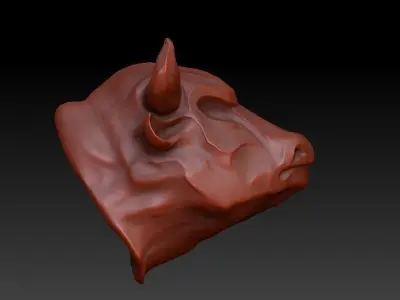 bull head Free 3D print model