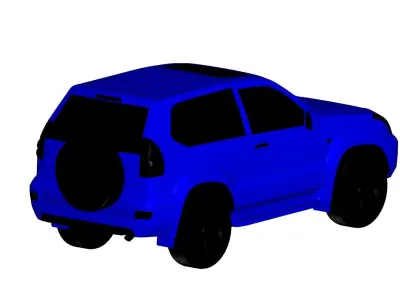 Toyota Land Cruiser Prado 3door  3D model