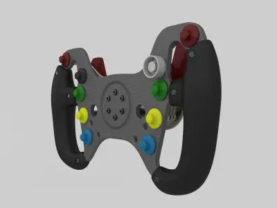 GT3 Racing Steering Wheel 3D Model for 3D Printing  STL File 3D print model
