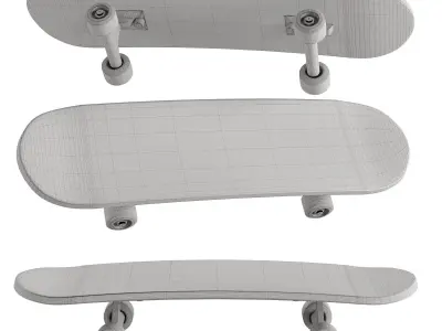 skate board 2 3D model