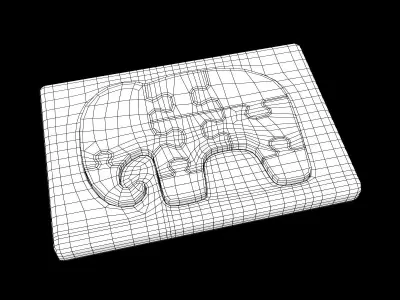 Elephant Puzzle Toy 3D model