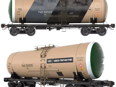 Railroad Tank Car 15-5103-07 3D model