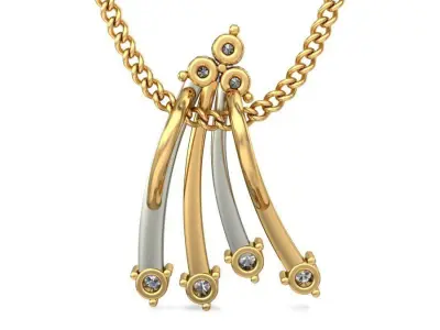 Solitaire Women Pendant 3dm STL OBJ FBX Renders Details 3D print model 51