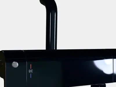 VALLAMOSSE Thermostatic bath-shower mixer Low-poly 3D model