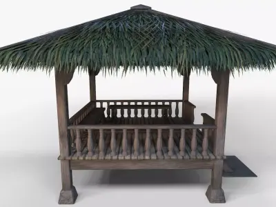 Gazebo Low-poly 3D model