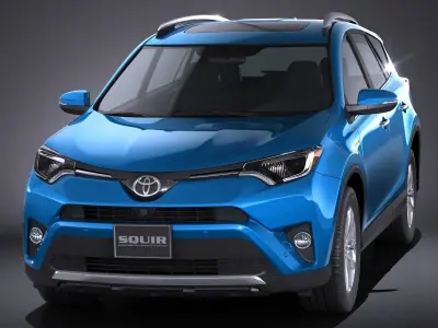Toyota RAV4 Hybrid 2016 3D model