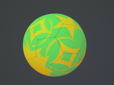 Soccerball Fantasy Free low-poly 3D model