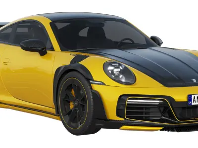 Porsche 911 TECHART GTstreet R 2022 3D model