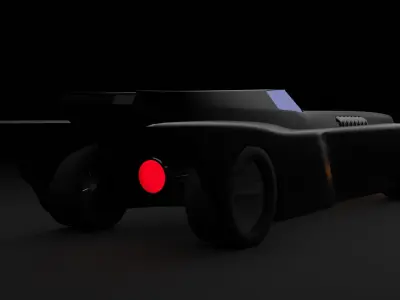 Bat Mobile Free 3D model