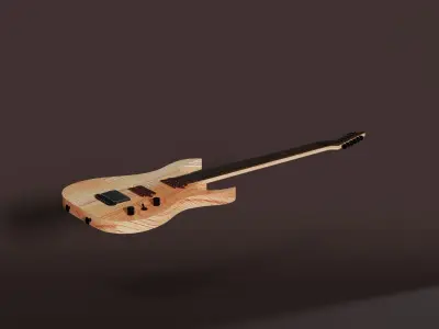 Blackmachine B6 Guitar 3D model