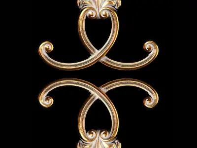 Classic carved 051 3D model