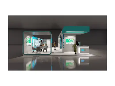 Exhibition stand 3D model