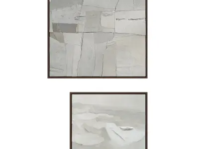 Abstract Painting Frame Set 07 3D model