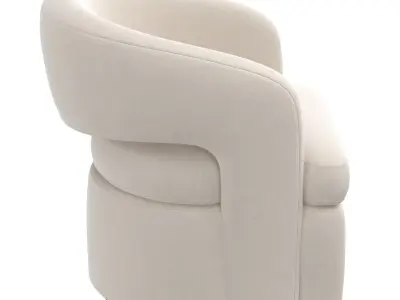 Kourtney Swivel Lounge Chair 3D model