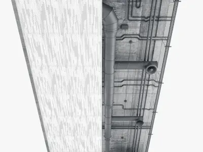 Decorative Ceiling set 02 3D model