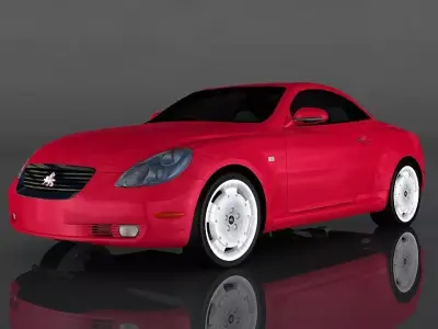 Toyota Soarer 430scv Low-poly 3D model