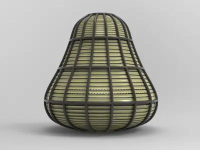 Hew Garden Lamp Low-poly 3D model