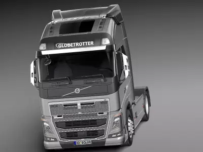 Volvo Fh16 globtrotter 2013 3D model