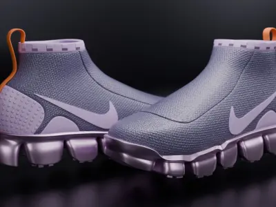 Nike vapor mars - Purple 2 3D model