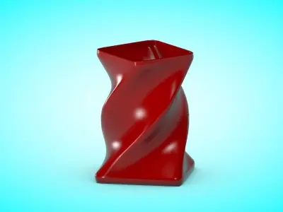 Vase 4 Low-poly 3D model