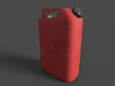 Petrol Can Low-poly 3D model