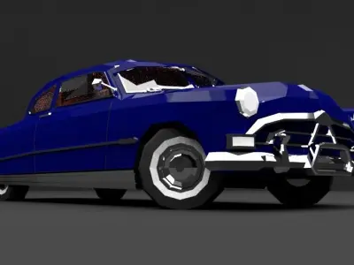 Hudson Hornet Low-poly 3D model