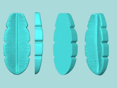 Banana Leaf - Silicone Mold Maker - Template 3D print model