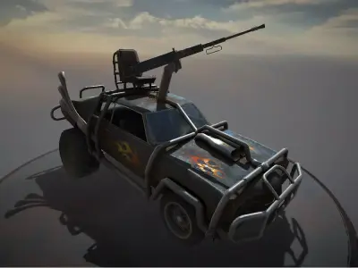 Desert Patrol Low-poly 3D model