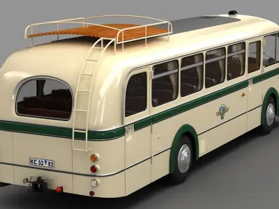 IFA H6 Bus  1952 3D model