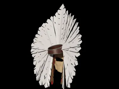 Ethnic mask Low-poly 3D model