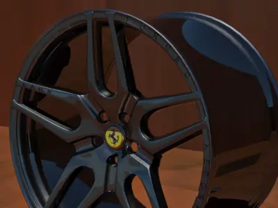 KAHN DESIGN MONZA Rim Low-poly 3D model