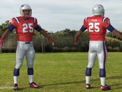 American Football Player Bottoms Uniform 3D model