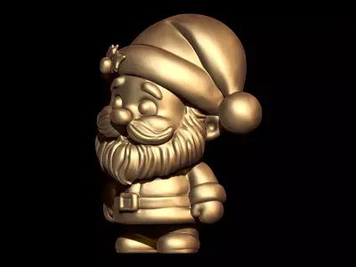 Kawaii Santa Claus 3d Model 3D print model