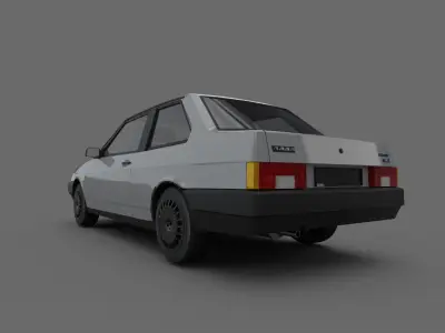 VAZ 21099 Coupe  Low-poly 3D model