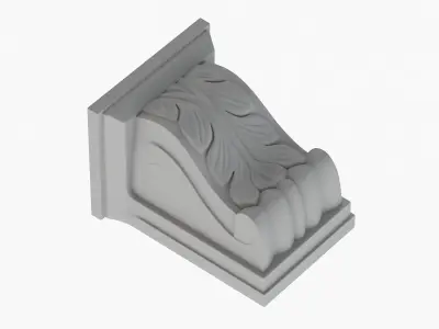 Scroll Corbel 19 3D model