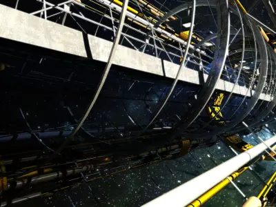 Sci fi Tunnel 3D model