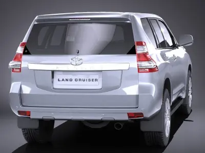 Toyota Land Cruiser 2015 VRAY 3D model