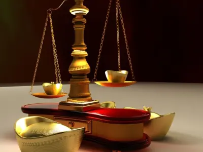 Chinese gold ingot 3D model