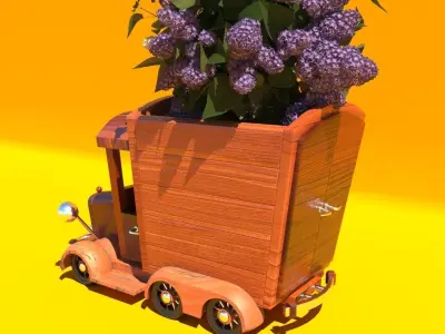 Flower pot Free 3D model purchase