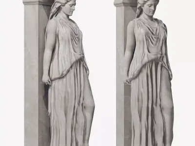 Caryatid Sculpture 3D model