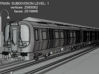 London metro stations V 3D Model Collection