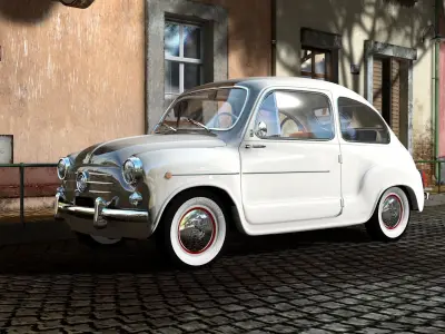 Fiat 600 1960 3D model
