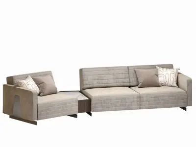 Saloni heritage modular sofa option 12 3D model