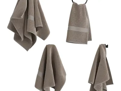 Hanging Towel Set 3D model